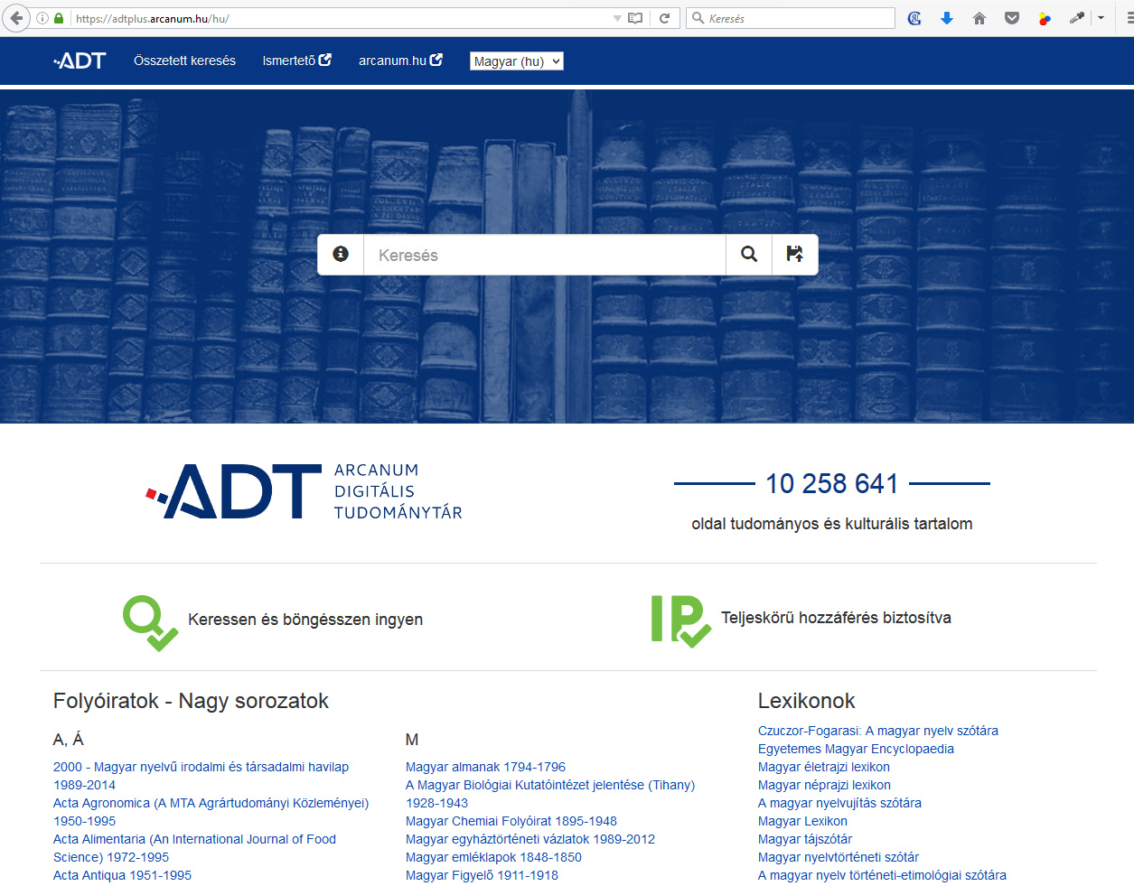 Arcanum Digitális Tudománytár (ADTPlus) - http://adtplus.arcanum.hu Arcanum Digitális Tudománytár (ADTPlus) - http://adtplus.arcanum.hu