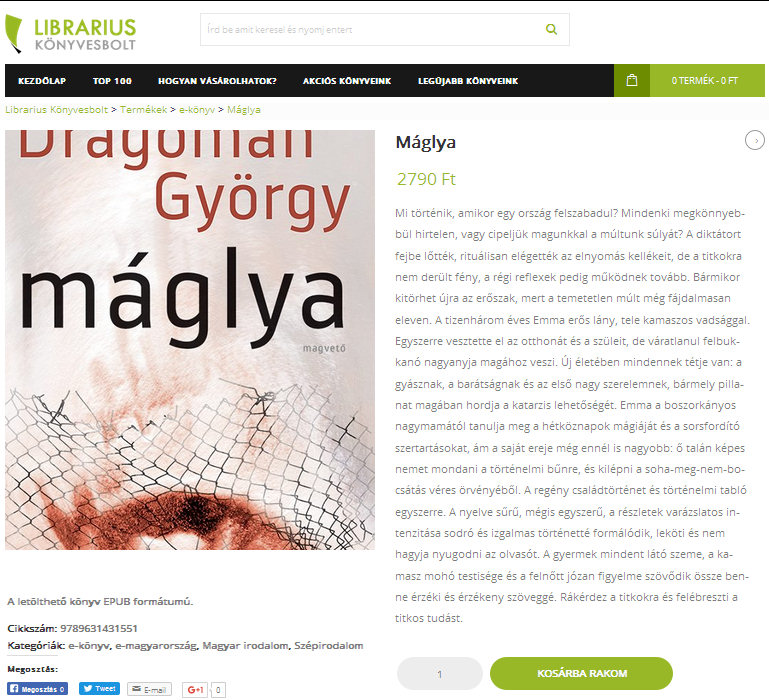 3. ábra - Librarius: Dragomány György: Máglya 3. ábra - Librarius: Dragomány György: Máglya
