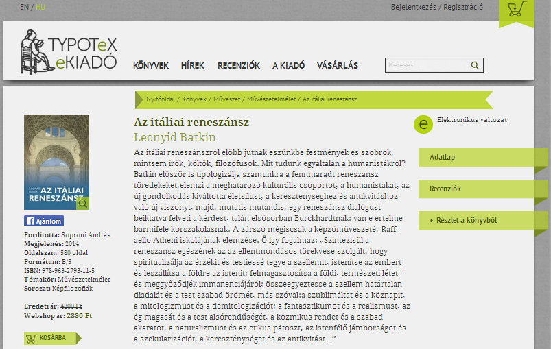 8. ábra - Typotex: Leonyid Batkin: Az itáliai reneszánsz 8. ábra - Typotex: Leonyid Batkin: Az itáliai reneszánsz