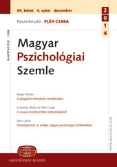 Magyar Pszichológiai Szemle