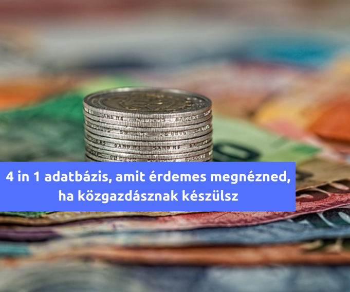 4 in 1 adatbázis, amit érdemes megnézned, ha közgazdásznak készülsz