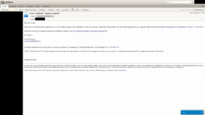 E-mail a sikeres összevonásról